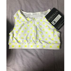 1X Polka Dot Swim Top